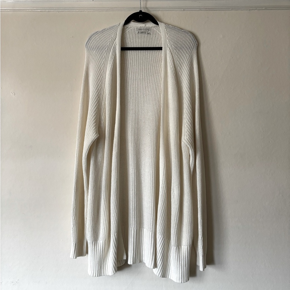 'Urban Outfitters' Cream/White Knit Cardigan
